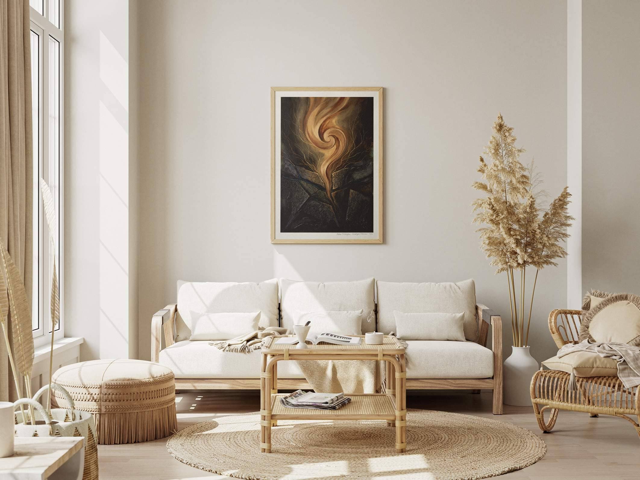 Silent Archetypes #1: The Subterranean Awakener - Abstract Symbolism Wall Art Print view 8