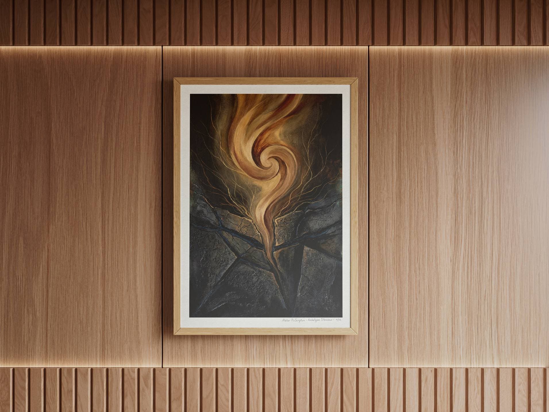 Silent Archetypes #1: The Subterranean Awakener - Abstract Symbolism Wall Art Print view 9