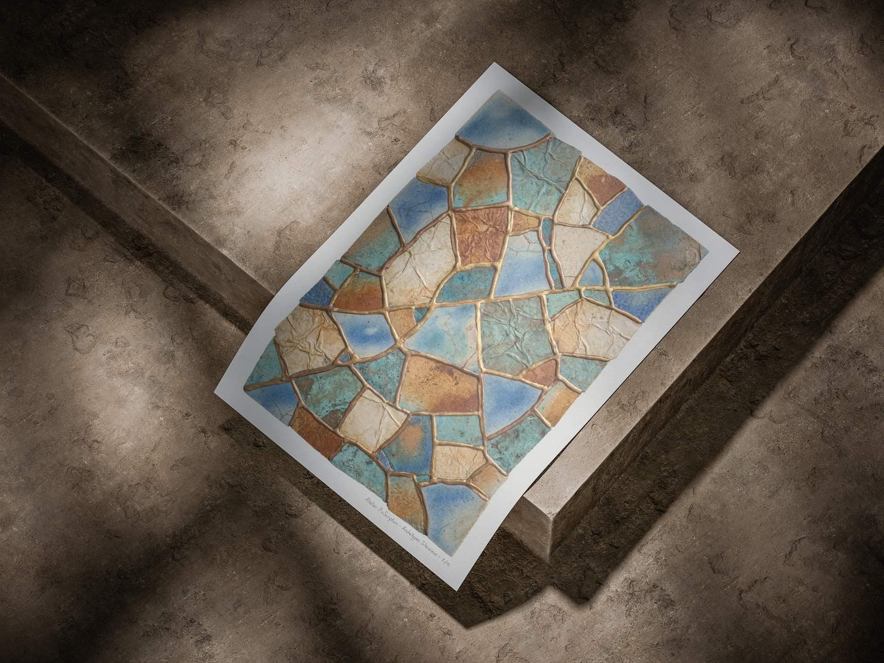 Silent Archetypes #2: Guardian of Fragments - Abstract Symbolism Wall Art Print view 3