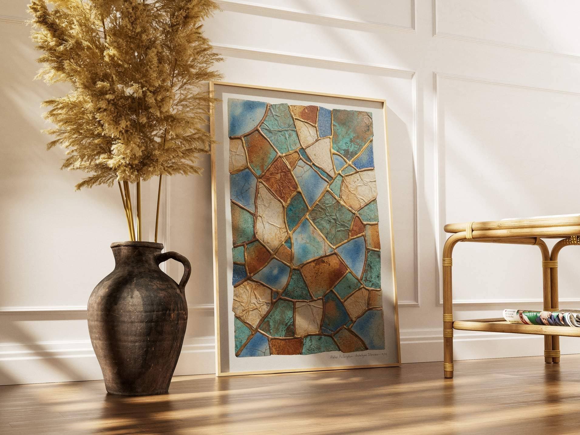 Silent Archetypes #2: Guardian of Fragments - Abstract Symbolism Wall Art Print view 4