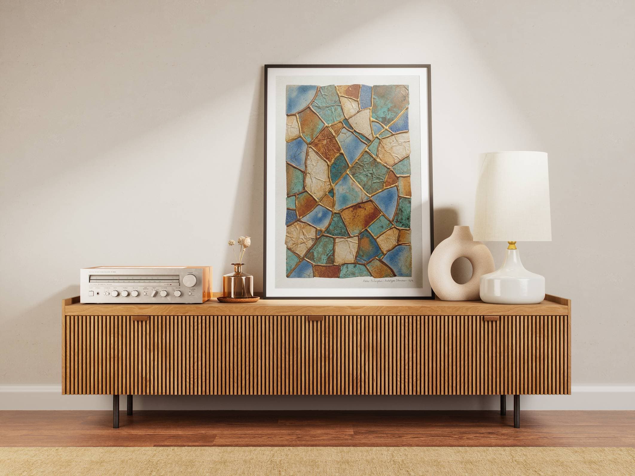 Silent Archetypes #2: Guardian of Fragments - Abstract Symbolism Wall Art Print view 5