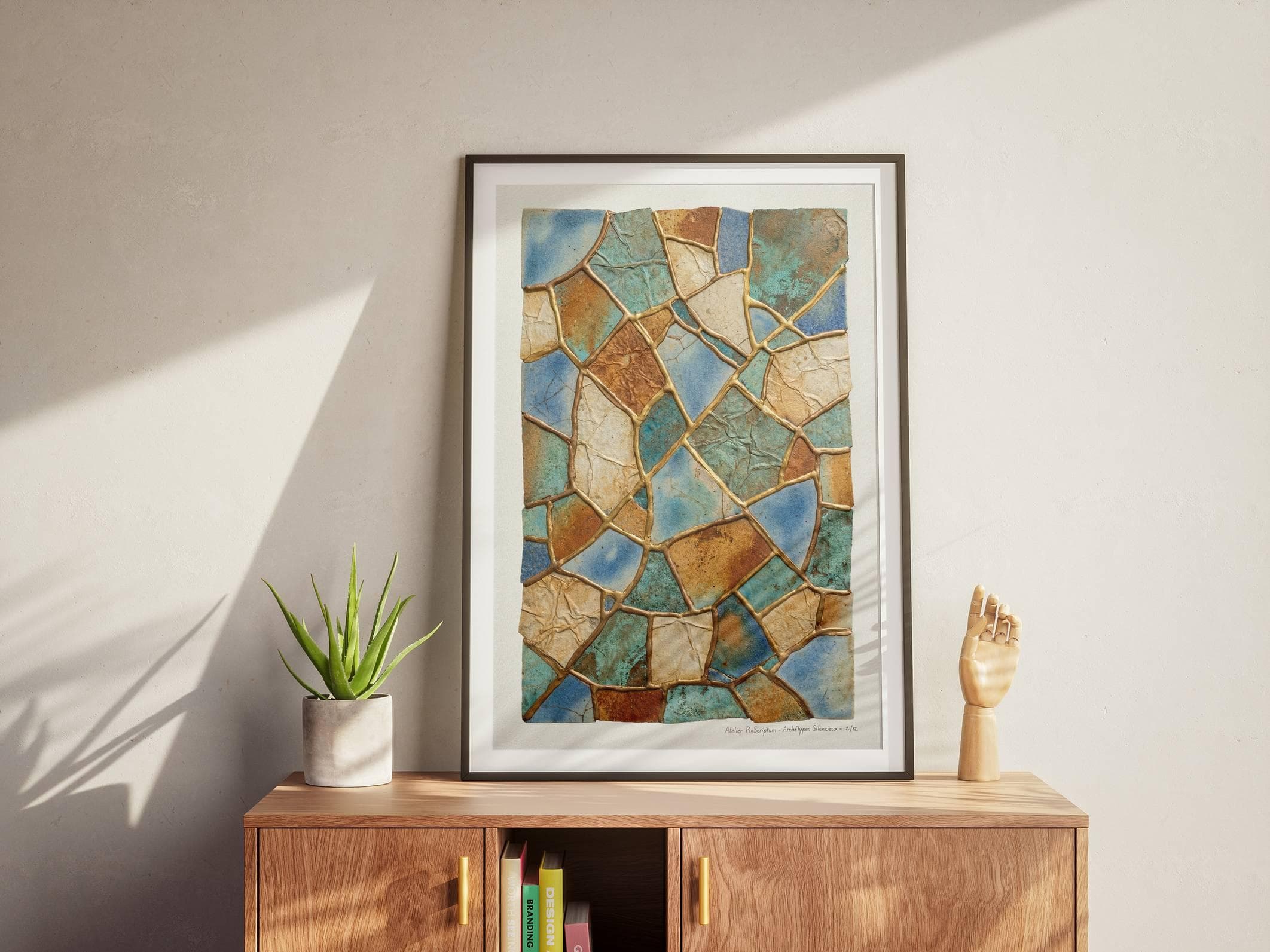 Silent Archetypes #2: Guardian of Fragments - Abstract Symbolism Wall Art Print view 6