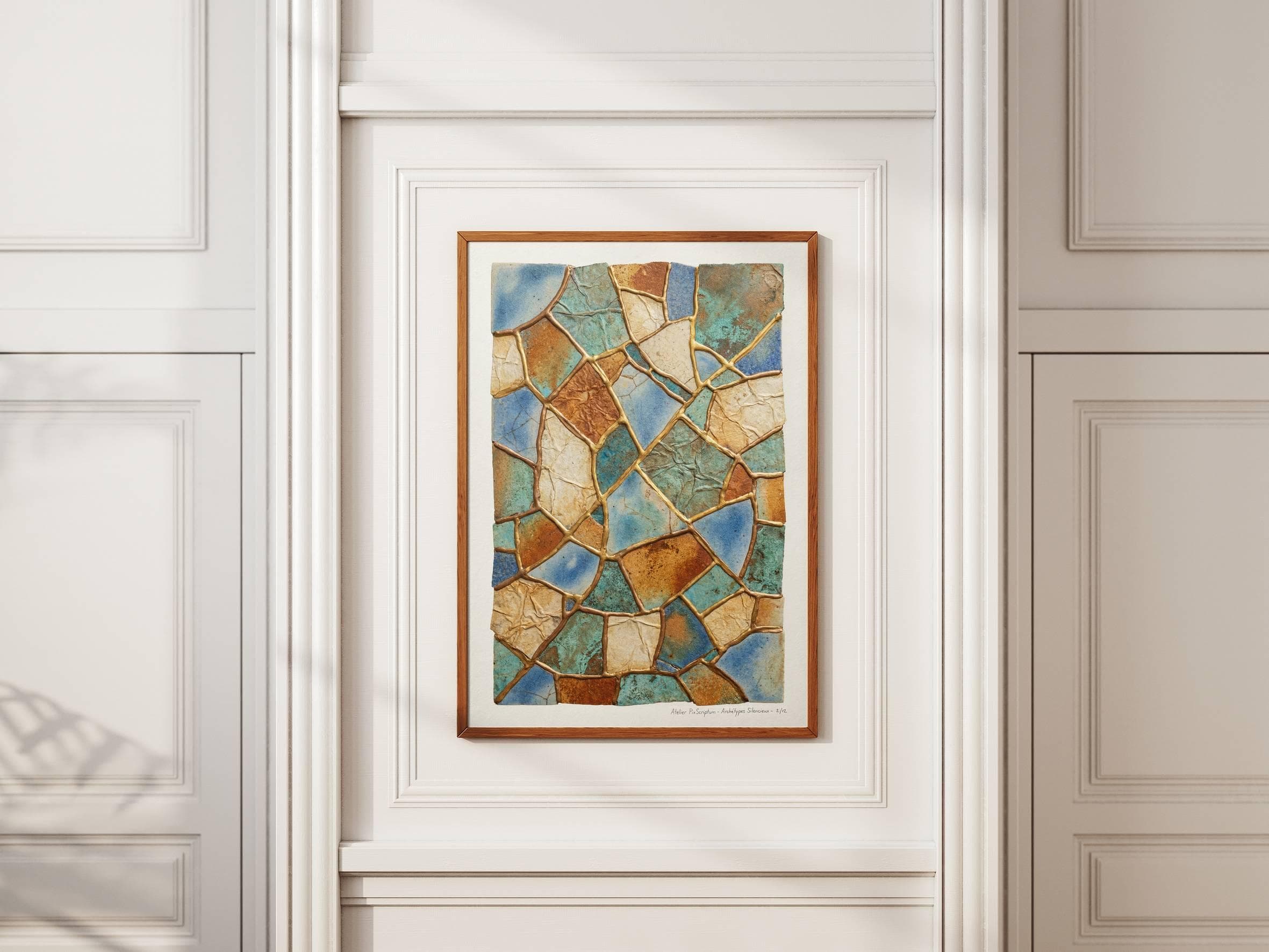 Silent Archetypes #2: Guardian of Fragments - Abstract Symbolism Wall Art Print view 8