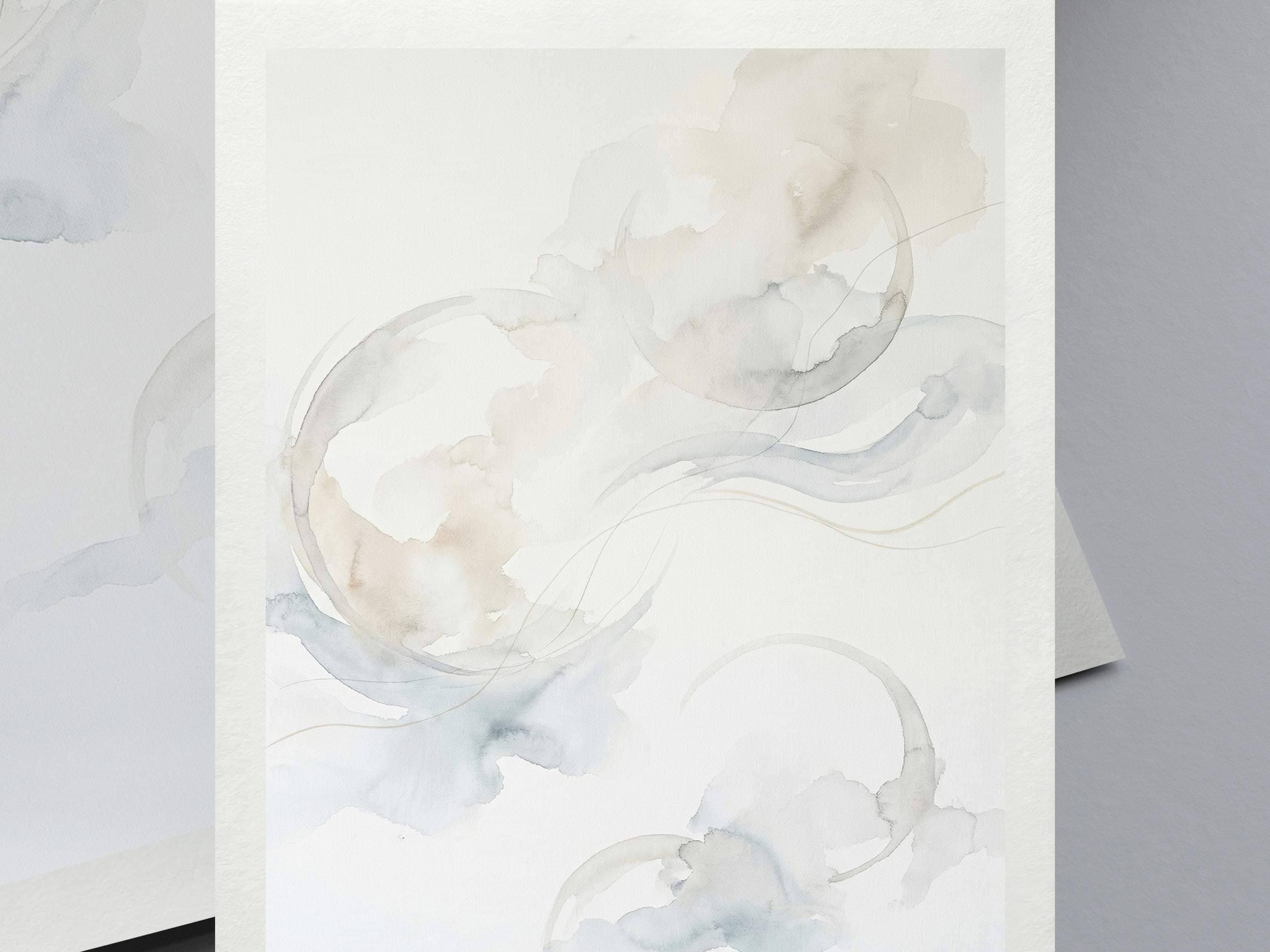 Silent Archetypes #3: Echo of Silence - Abstract Symbolism Wall Art Print view 2