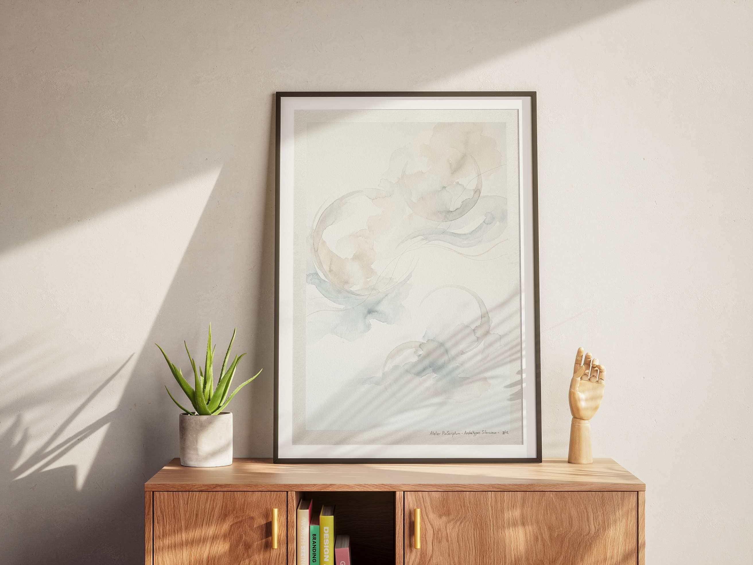 Silent Archetypes #3: Echo of Silence - Abstract Symbolism Wall Art Print view 5