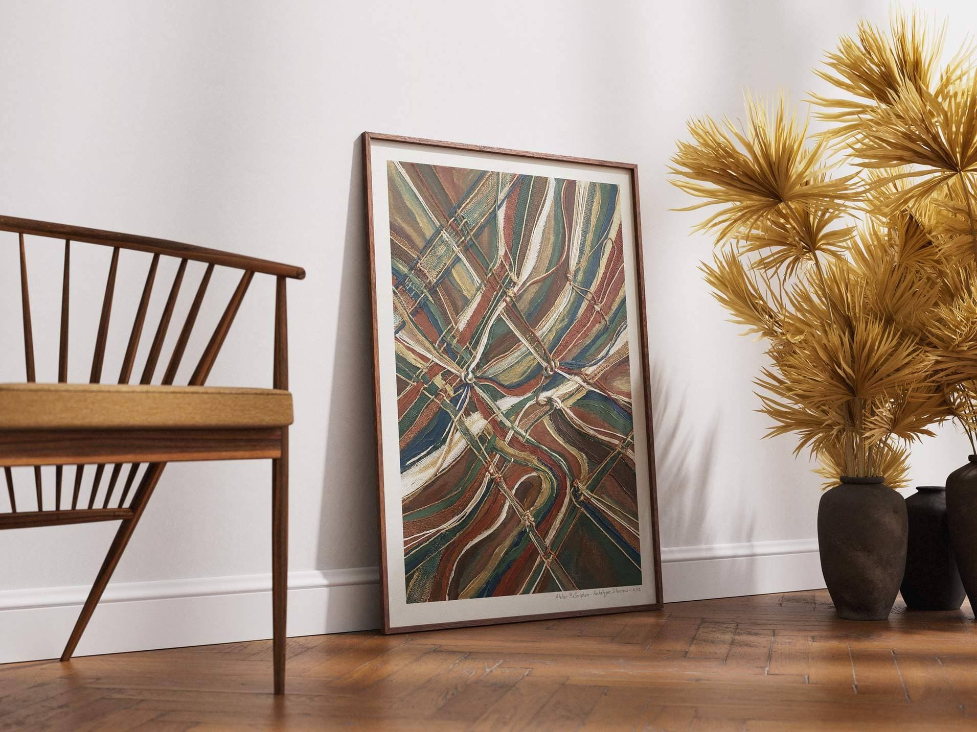 Silent Archetypes #4: Weaver of Destinies - Abstract Symbolism Wall Art Print view 2