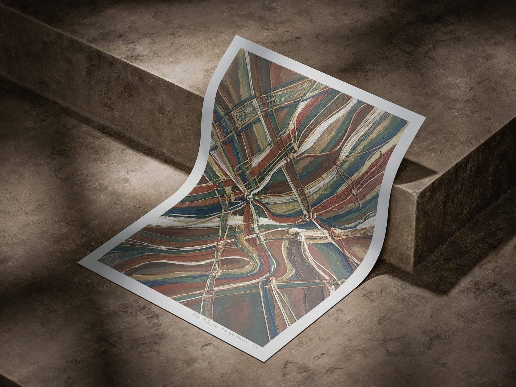 Silent Archetypes #4: Weaver of Destinies - Abstract Symbolism Wall Art Print view 4