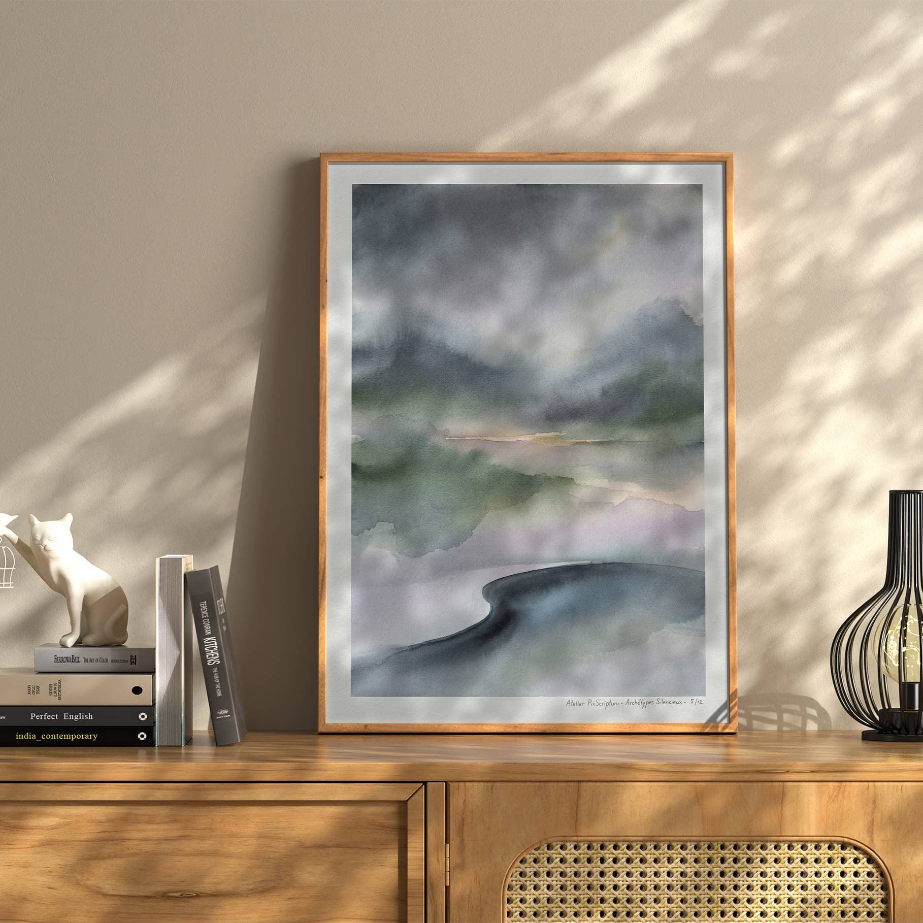 Silent Archetypes #5: Eve of the Unknown - Abstract Symbolism Wall Art Print view 2