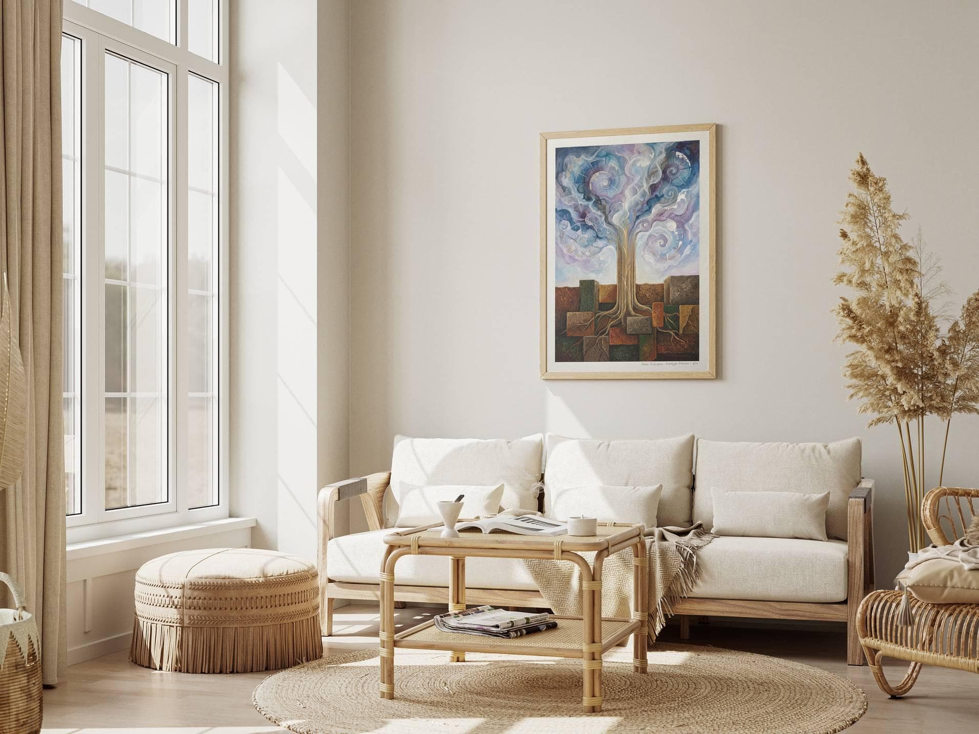 Silent Archetypes #6: Celestial Grounding - Abstract Symbolism Wall Art Print view 7