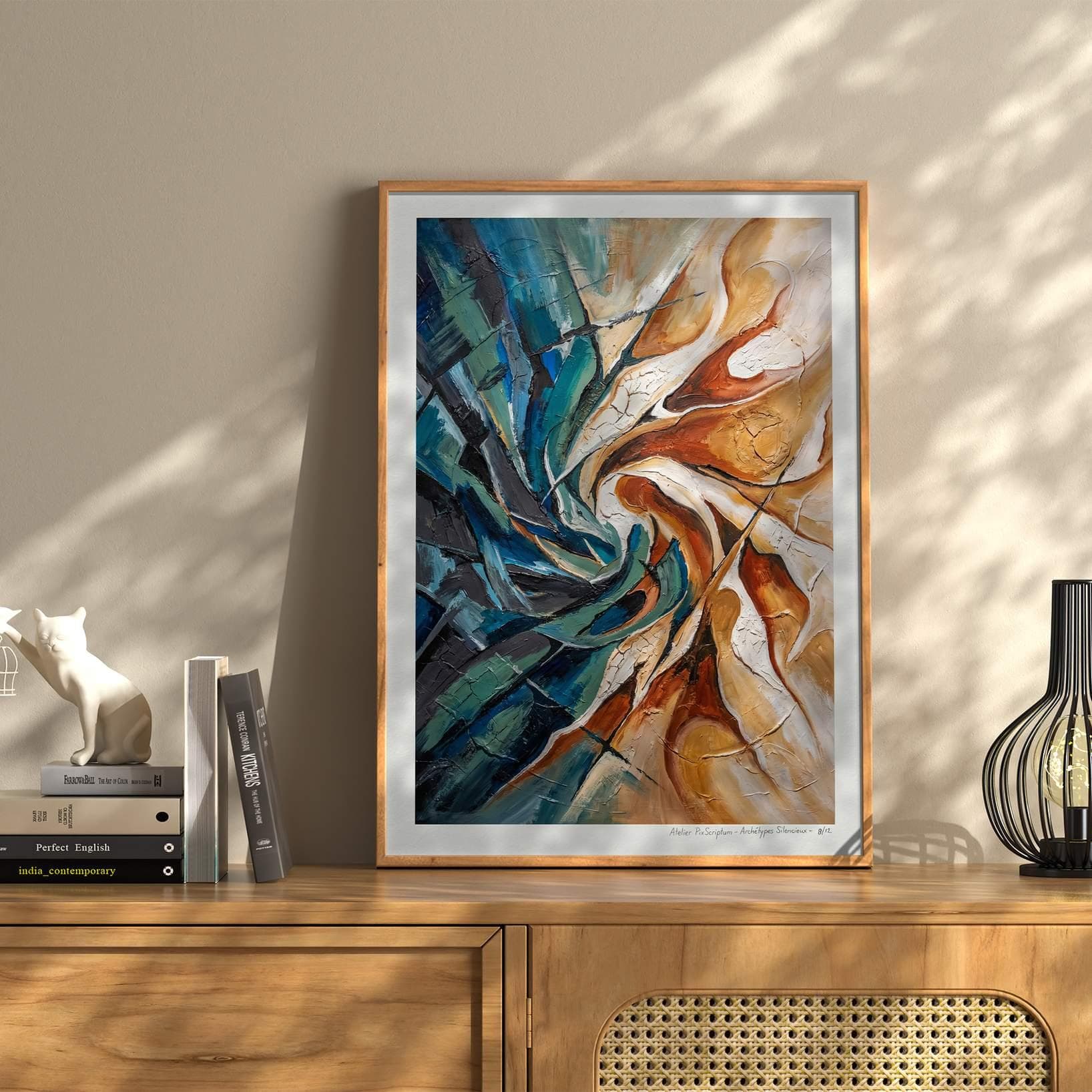Silent Archetypes #8: Dance of Contradictions - Abstract Symbolism Wall Art Print view 2