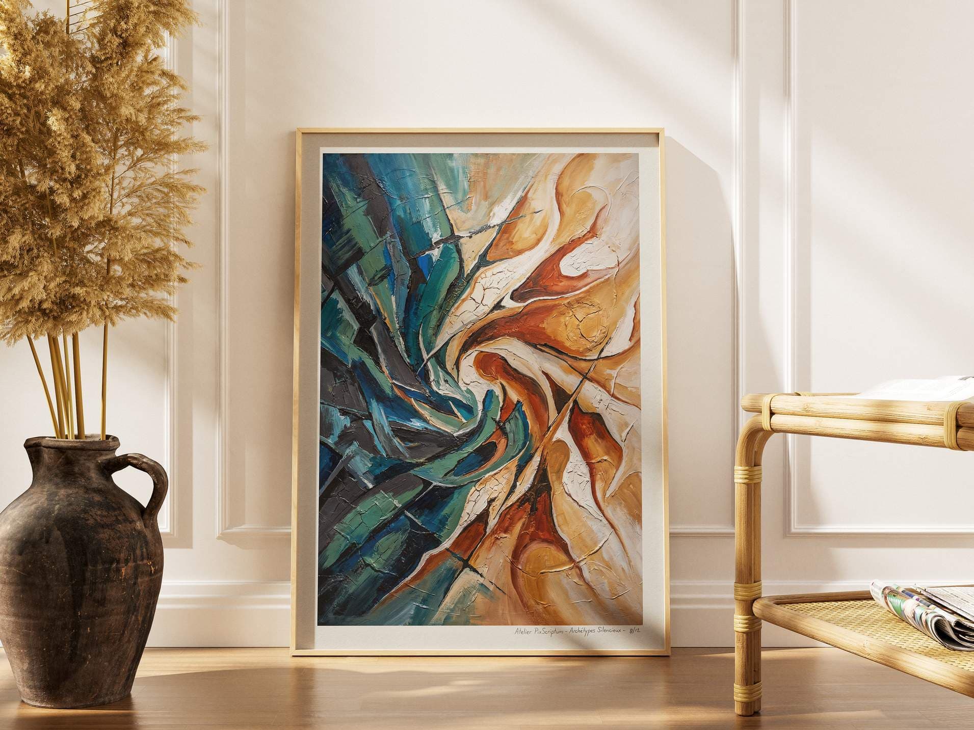 Silent Archetypes #8: Dance of Contradictions - Abstract Symbolism Wall Art Print view 4