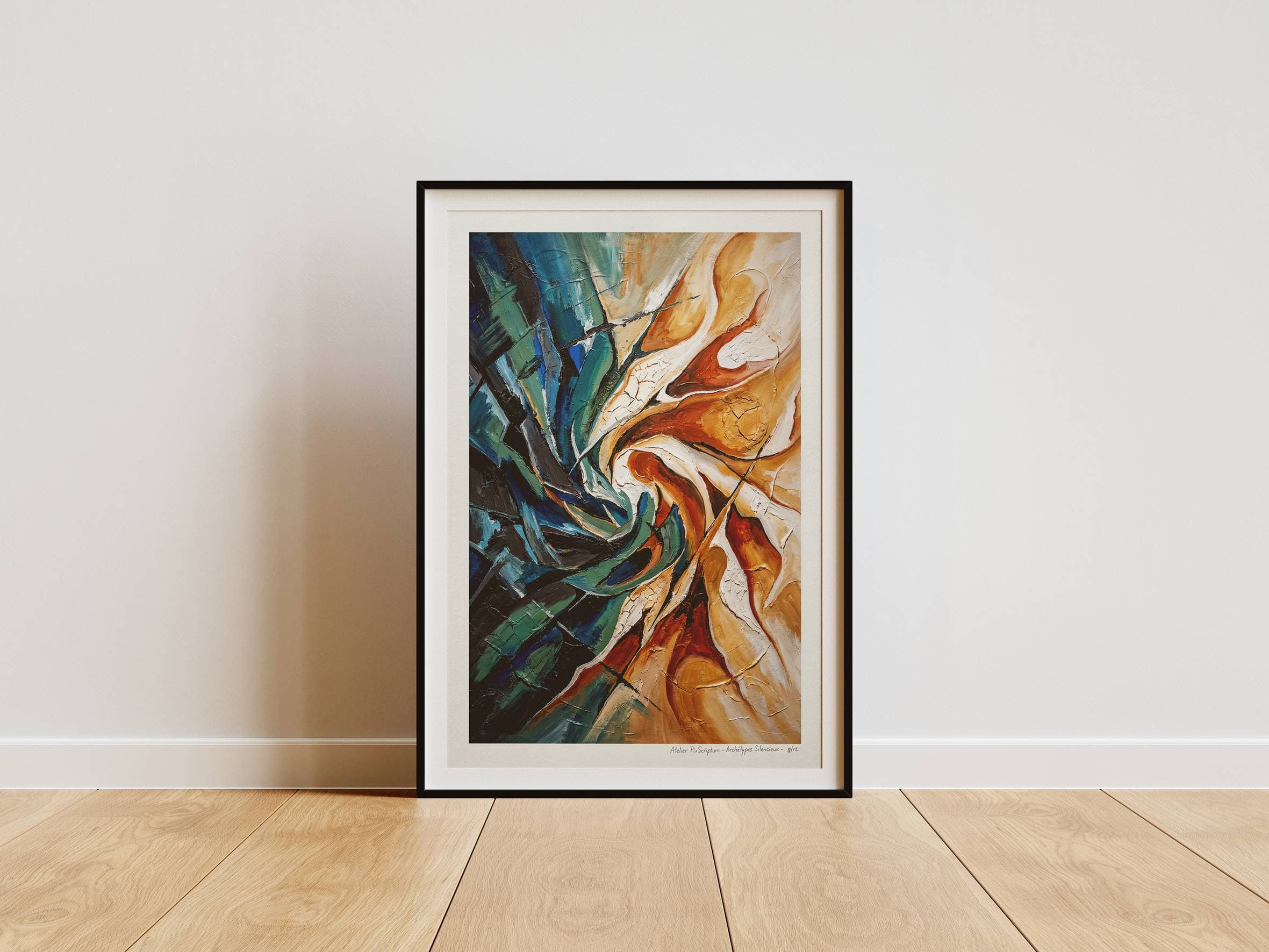 Silent Archetypes #8: Dance of Contradictions - Abstract Symbolism Wall Art Print view 6