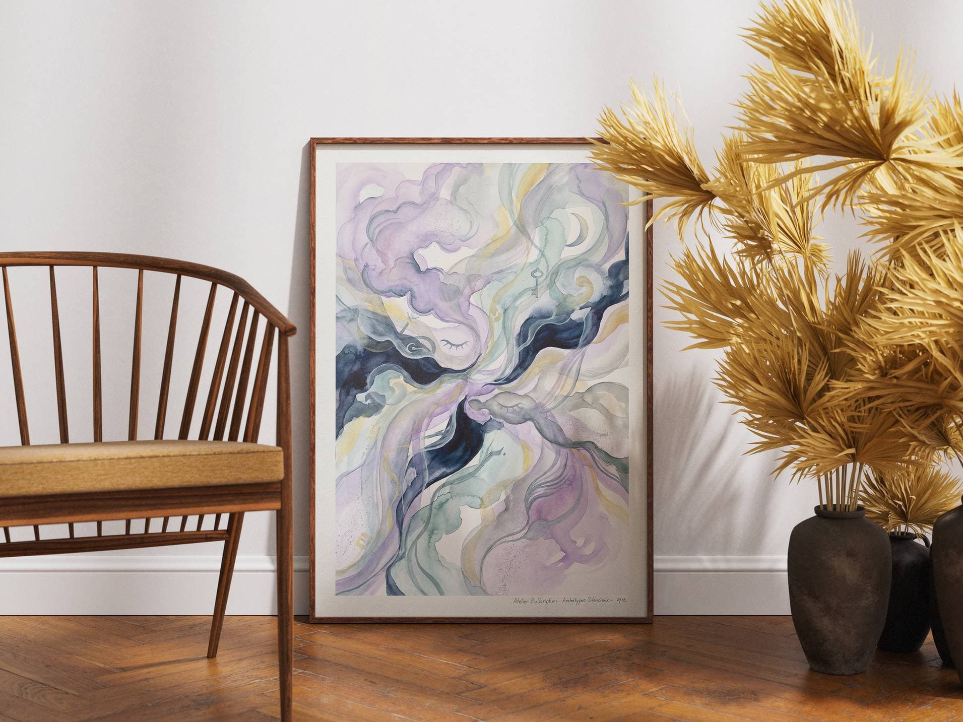 Silent Archetypes #9: Messenger of Dreams - Abstract Symbolism Wall Art Print view 2