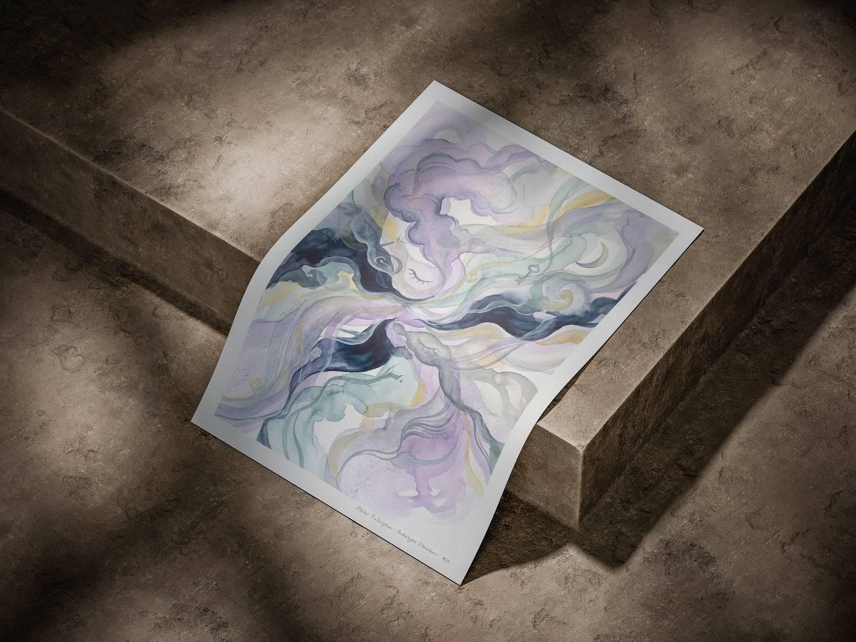 Silent Archetypes #9: Messenger of Dreams - Abstract Symbolism Wall Art Print view 4