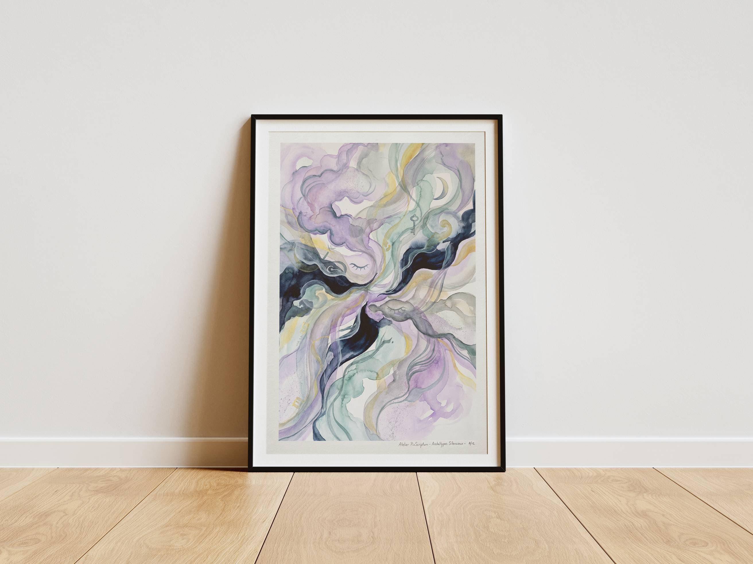 Silent Archetypes #9: Messenger of Dreams - Abstract Symbolism Wall Art Print view 5