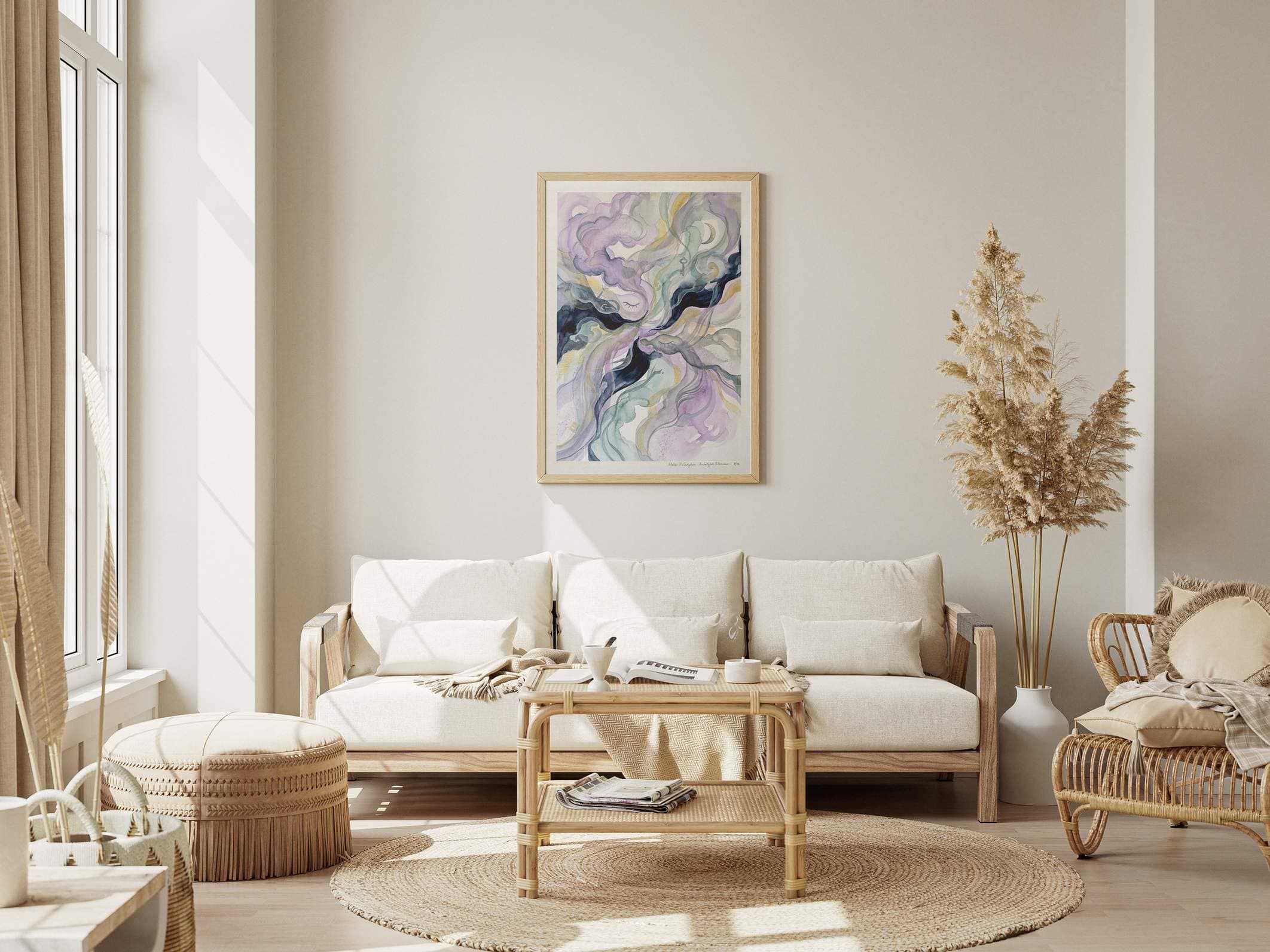 Silent Archetypes #9: Messenger of Dreams - Abstract Symbolism Wall Art Print view 7