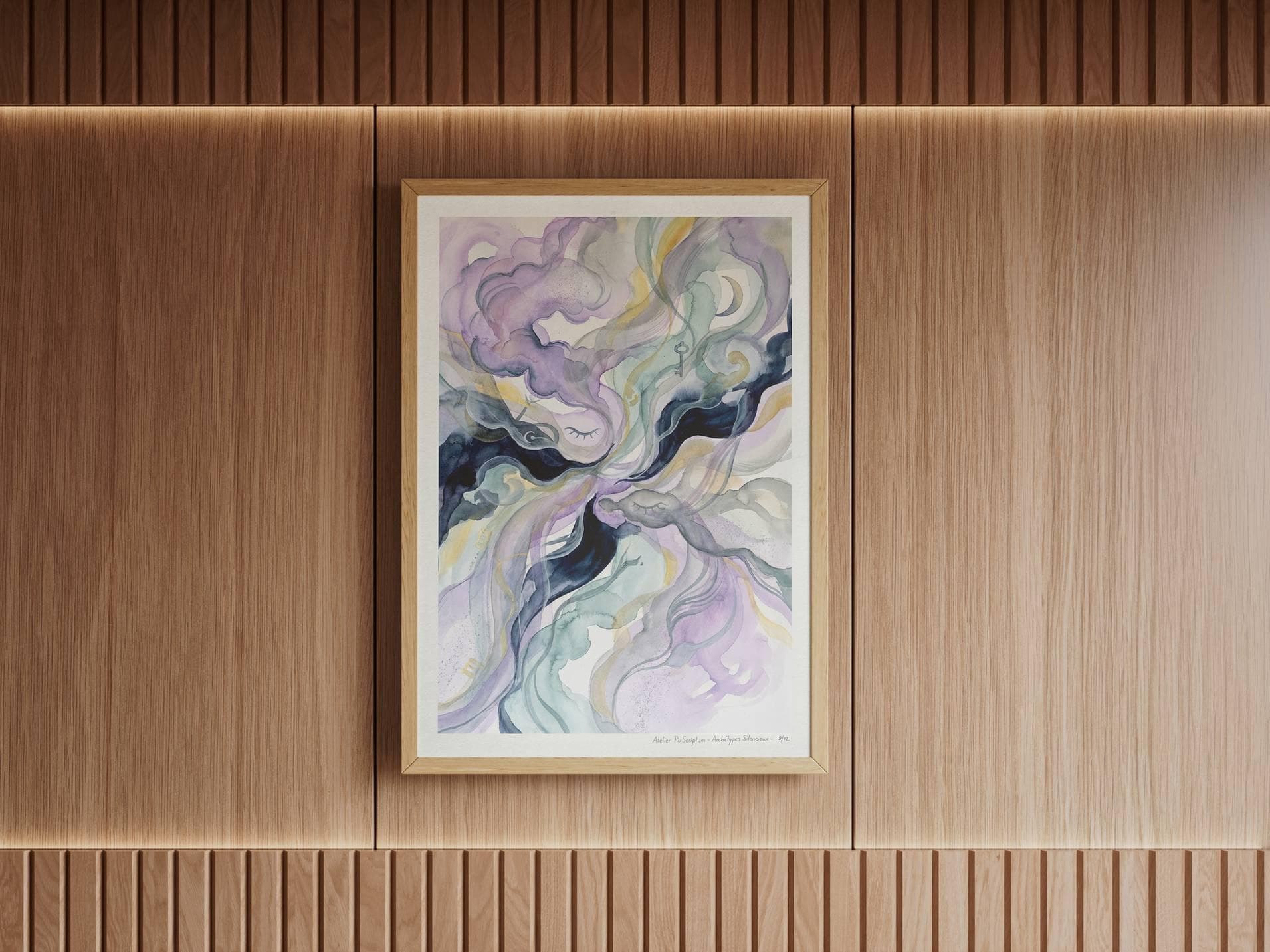 Silent Archetypes #9: Messenger of Dreams - Abstract Symbolism Wall Art Print view 8