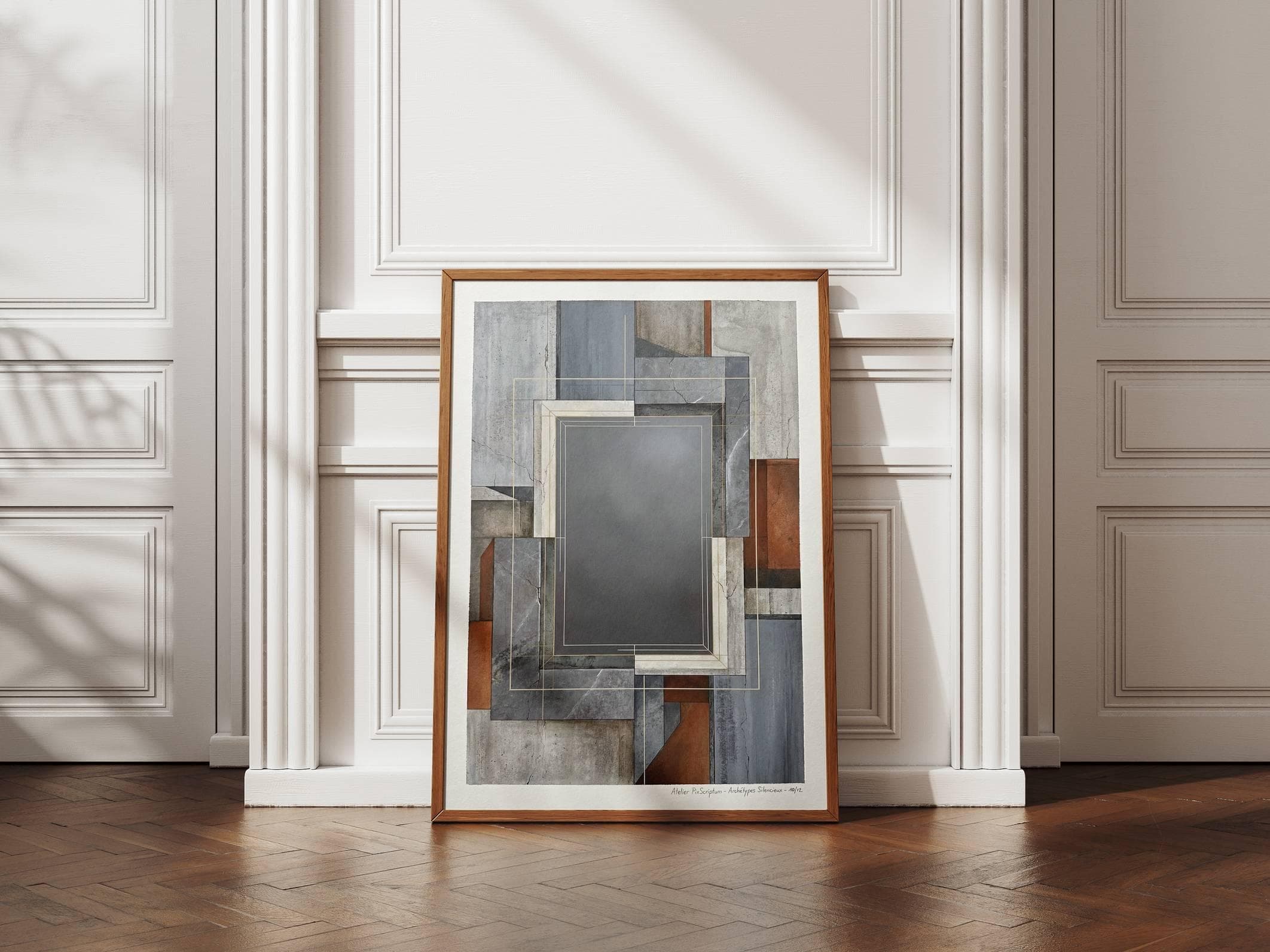 Silent Archetypes #10: Architecture of Absence - Abstract Symbolism Wall Art Print view 8