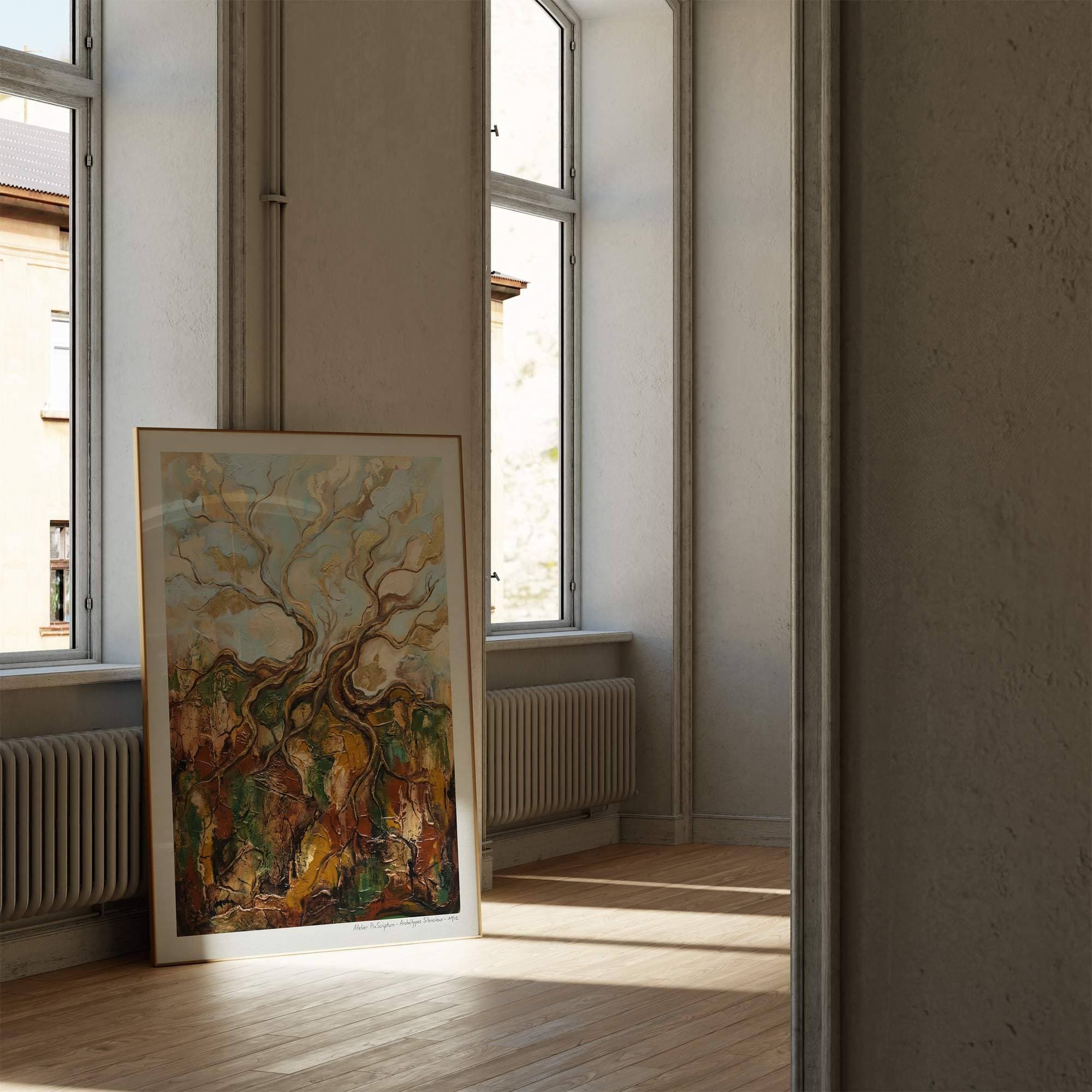 Silent Archetypes #11: Song of Roots - Abstract Symbolism Wall Art Print view 2