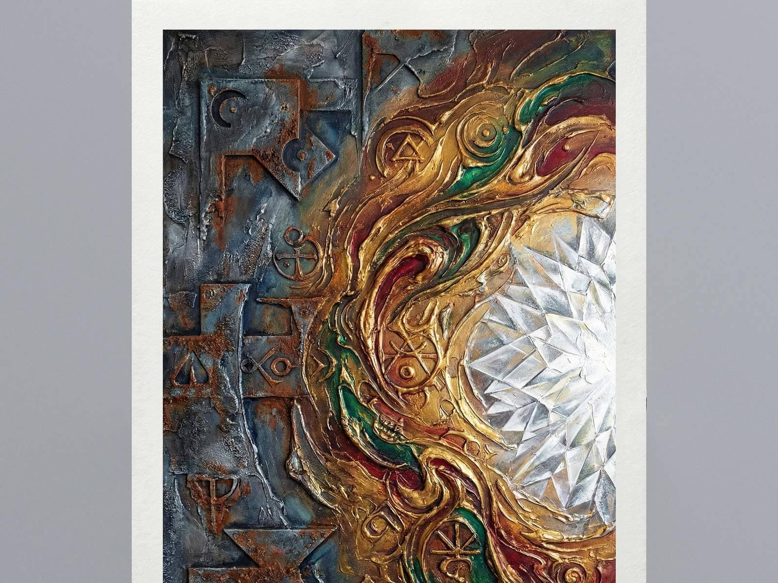 Silent Archetypes #12: Alchemist of Time - Abstract Symbolism Wall Art Print view 4