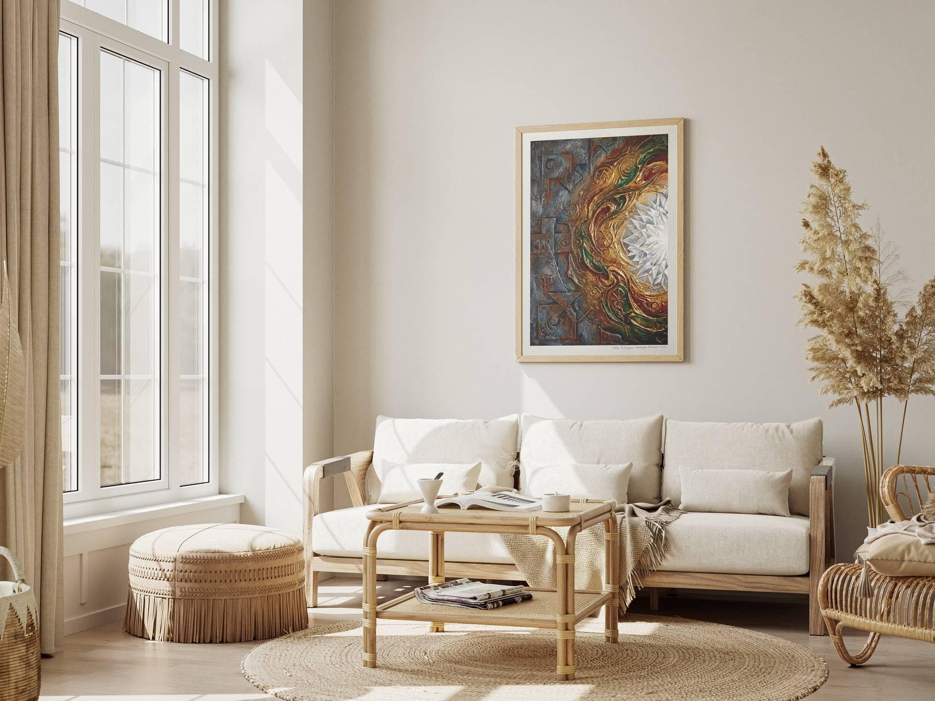 Silent Archetypes #12: Alchemist of Time - Abstract Symbolism Wall Art Print view 7