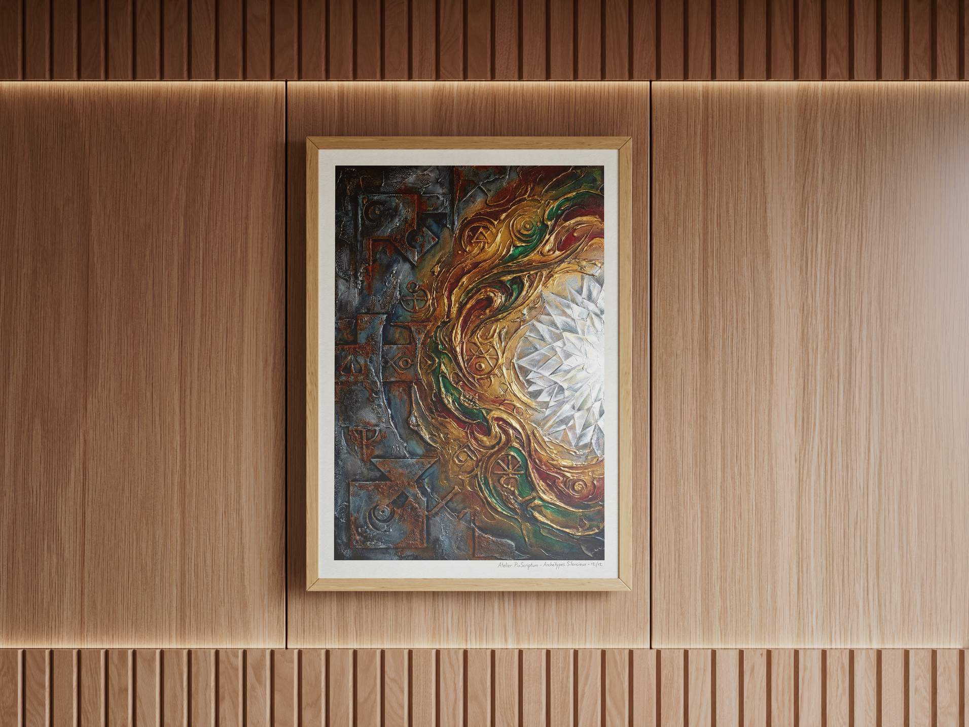 Silent Archetypes #12: Alchemist of Time - Abstract Symbolism Wall Art Print view 8