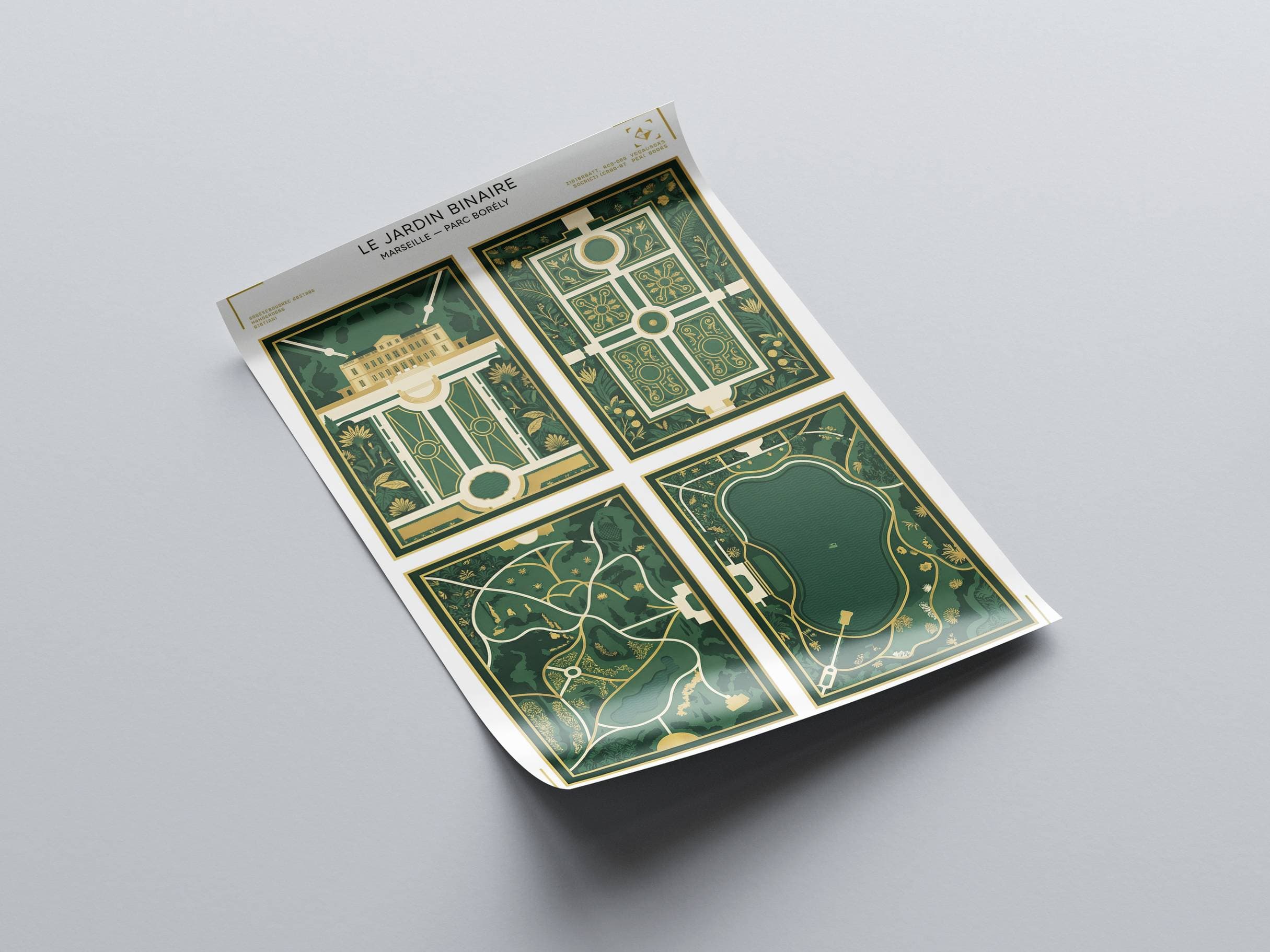 Le Jardin Binaire Abstract Art Print - Conceptual Digital Nature & Math Fractal Poster - Algorithmic Plant Wall Decor & Science Art view 5