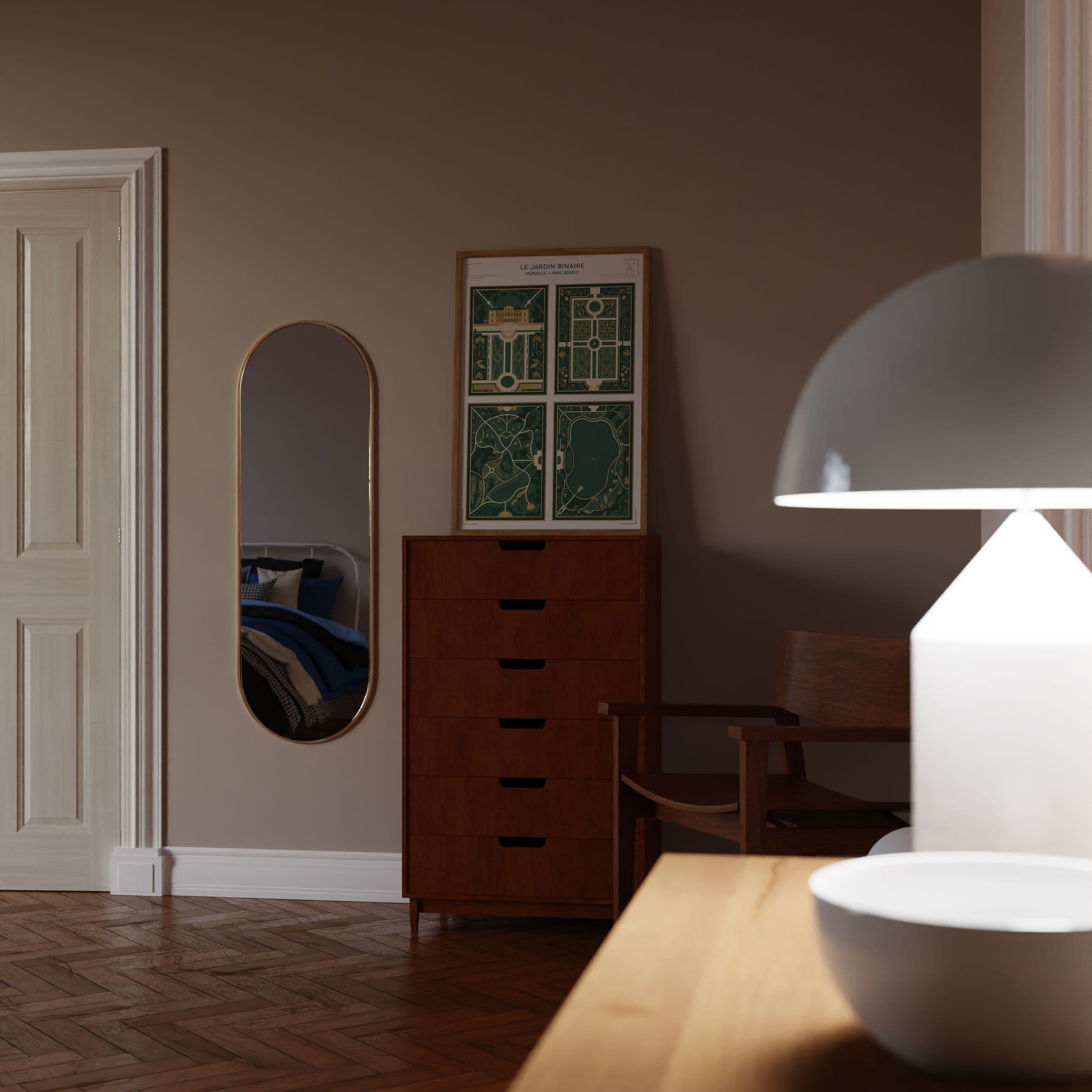 Le Jardin Binaire Abstract Art Print - Conceptual Digital Nature & Math Fractal Poster - Algorithmic Plant Wall Decor & Science Art view 6