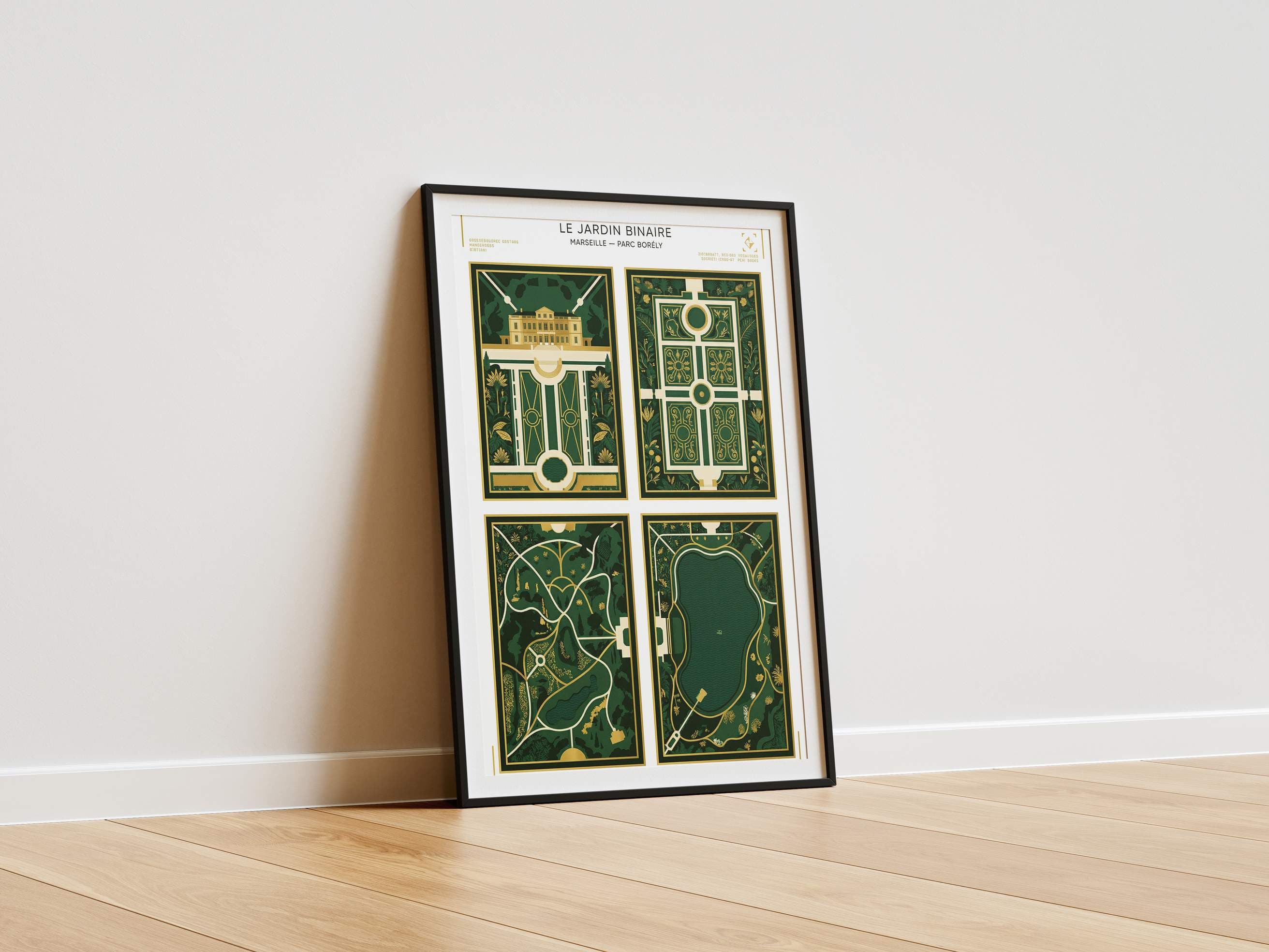 Le Jardin Binaire Abstract Art Print - Conceptual Digital Nature & Math Fractal Poster - Algorithmic Plant Wall Decor & Science Art view 8