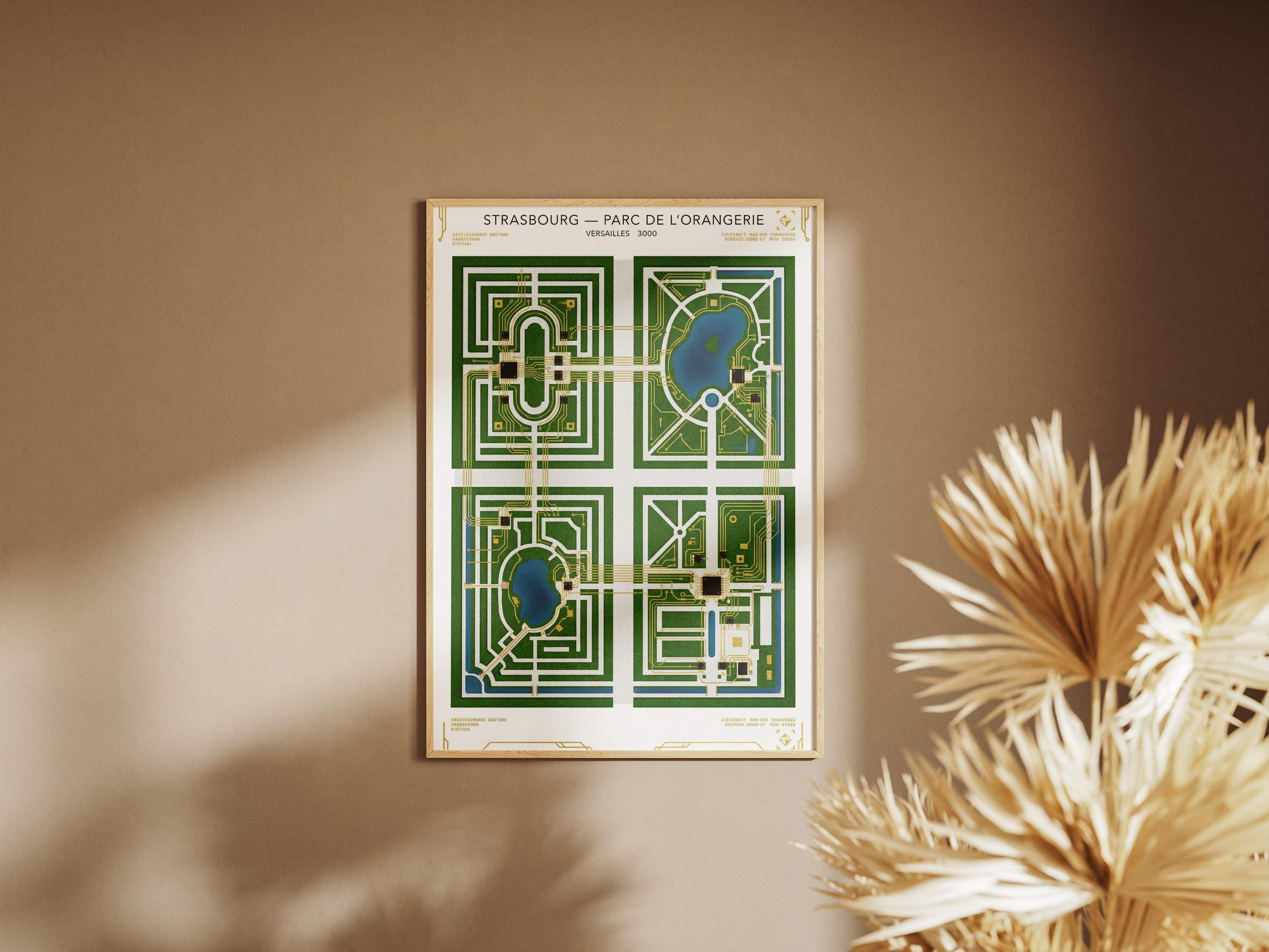 Parc de l'Orangerie Strasbourg Poster - Dual Nature Landscape & Lake Reflection Art Print - Alsace Garden Wall Decor & Peaceful Park View view 4