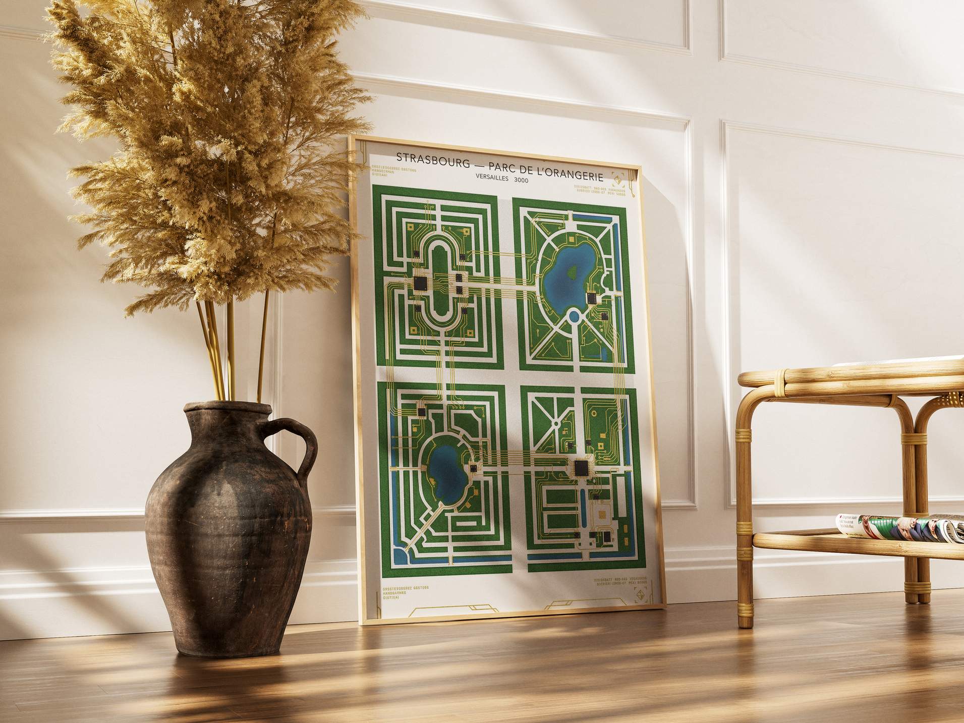 Parc de l'Orangerie Strasbourg Poster - Dual Nature Landscape & Lake Reflection Art Print - Alsace Garden Wall Decor & Peaceful Park View view 6
