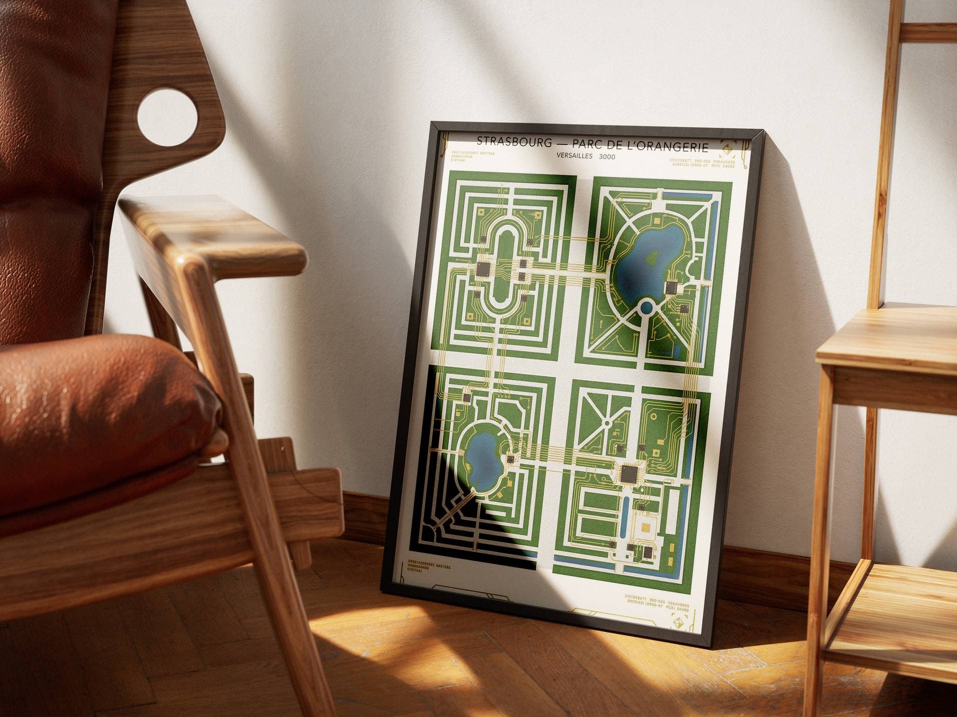 Parc de l'Orangerie Strasbourg Poster - Dual Nature Landscape & Lake Reflection Art Print - Alsace Garden Wall Decor & Peaceful Park View view 8