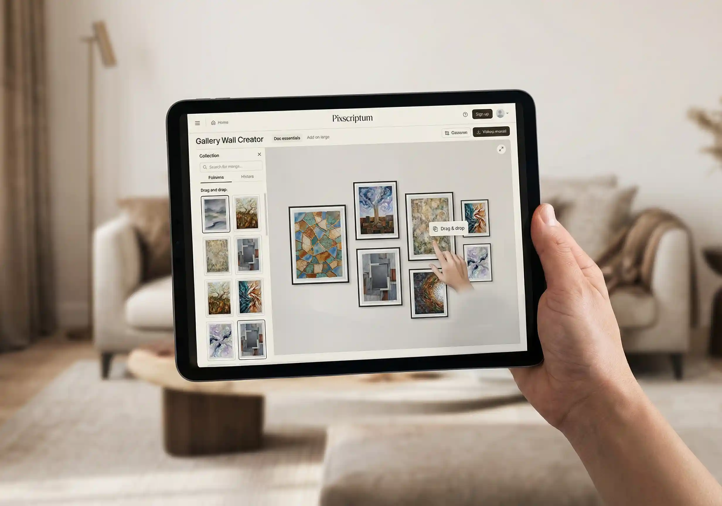 Gallery Wall Builder Preview