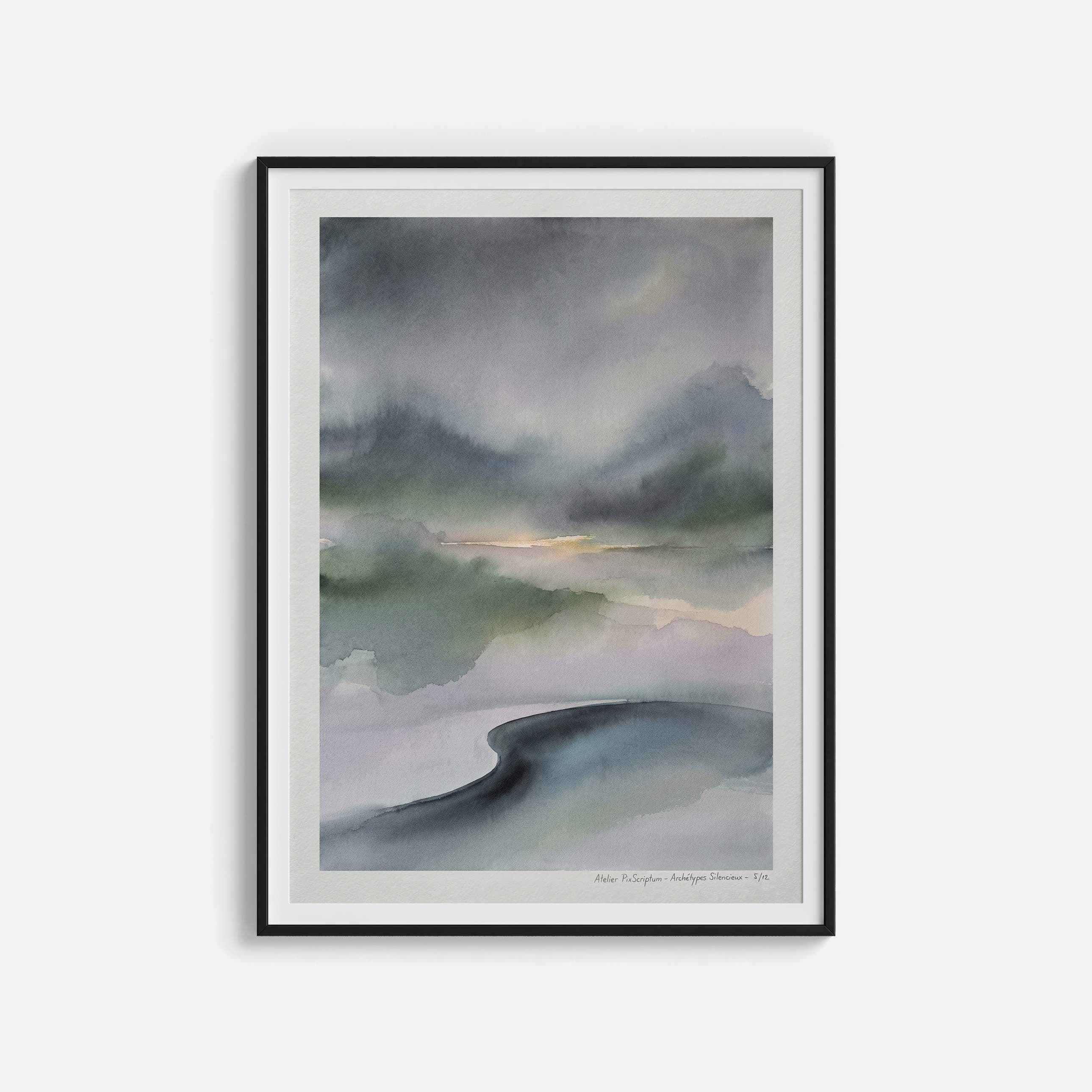 Silent Archetypes #5: Eve of the Unknown - Abstract Symbolism Wall Art Print view 1